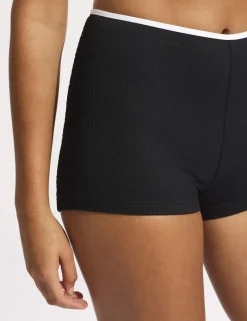 Beach Bound High Waisted Swim Shorts