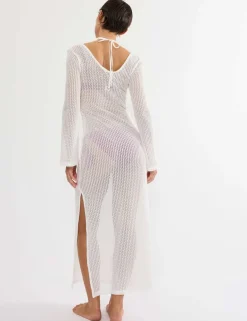 Beach MyWear Knitted V-Neck Maxi Beach Dress