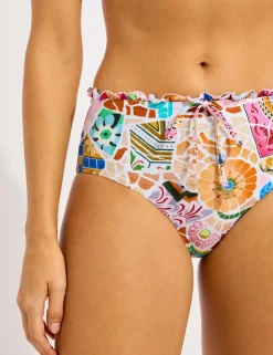 BeachBohème Print High Waisted Bikini Bottoms