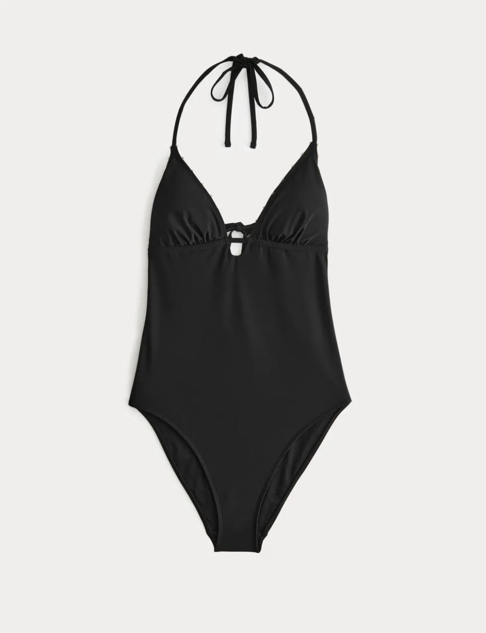 Bead Detail Padded Halterneck Swimsuit