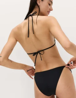 Bead Detail Tie Side Bikini Bottoms