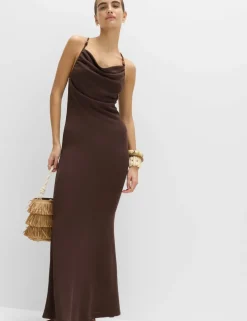 Beaded Scoop Neck Strappy Midaxi Beach Dress