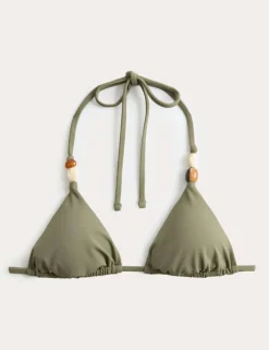 Beaded Triangle Bikini Top