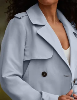 Belted Double Breasted Longline Trench Coat