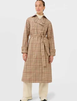 Belted Double Breasted Relaxed Trench Coat