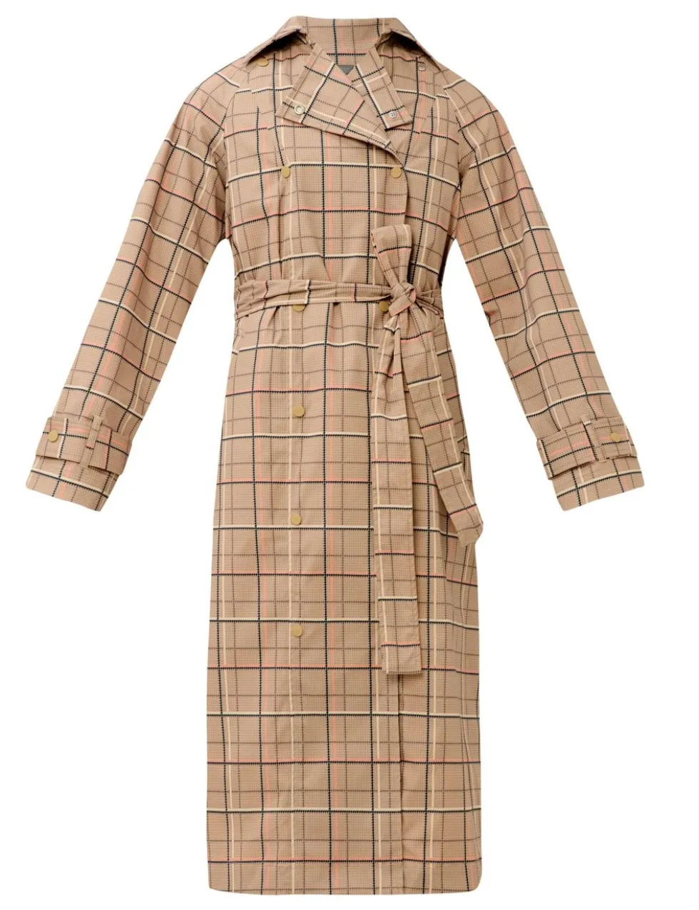 Belted Double Breasted Relaxed Trench Coat