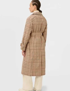 Belted Double Breasted Relaxed Trench Coat