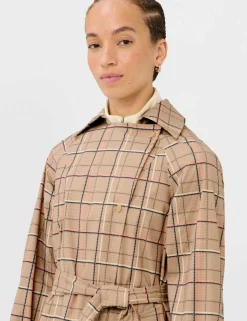 Belted Double Breasted Relaxed Trench Coat