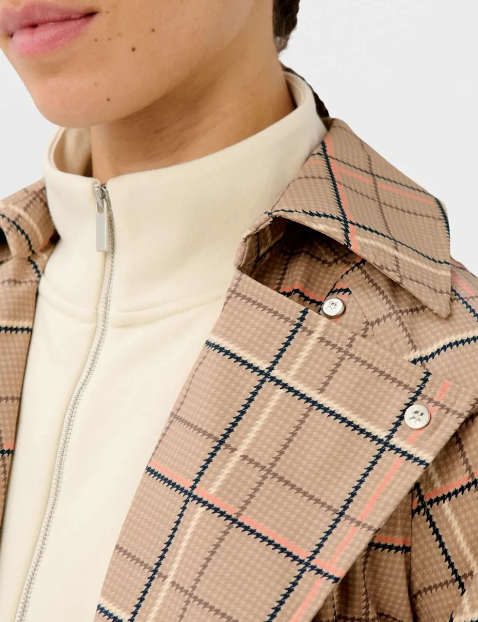 Belted Double Breasted Relaxed Trench Coat