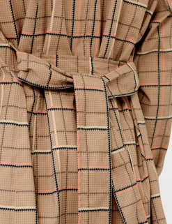 Belted Double Breasted Relaxed Trench Coat