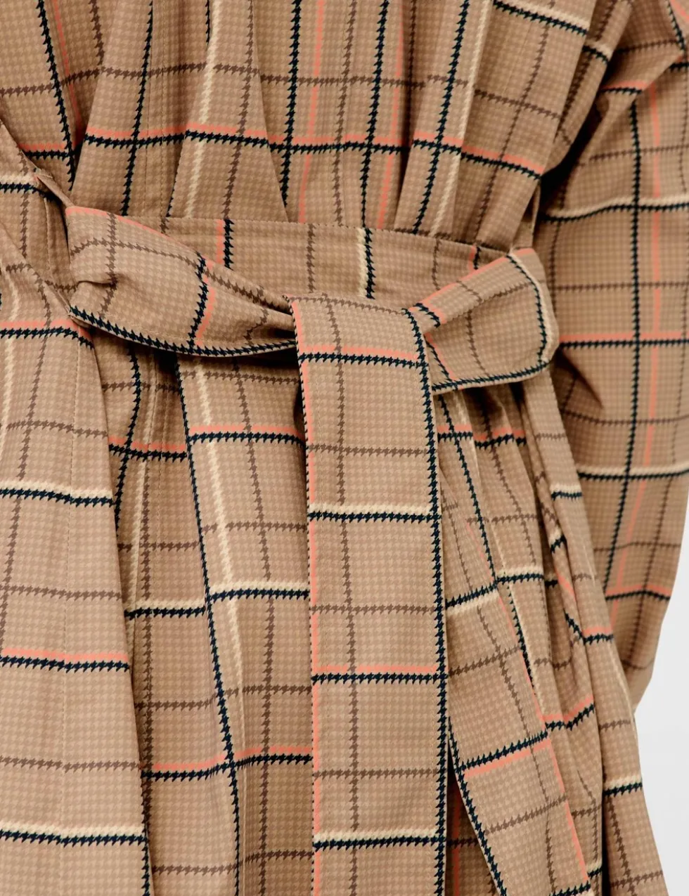 Belted Double Breasted Relaxed Trench Coat