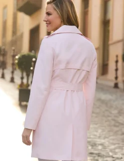 Belted Double Breasted Trench Coat