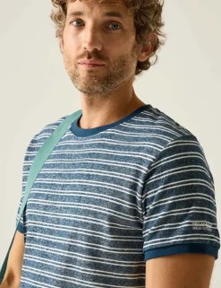 Benlin Pure Cotton Striped T-Shirt