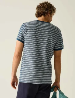Benlin Pure Cotton Striped T-Shirt