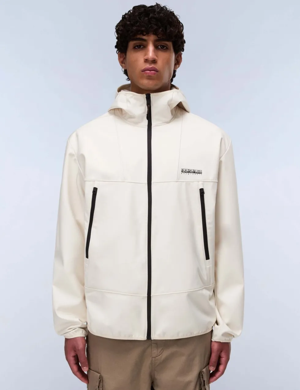 Biois Hooded Funnel Neck Sports Jacket