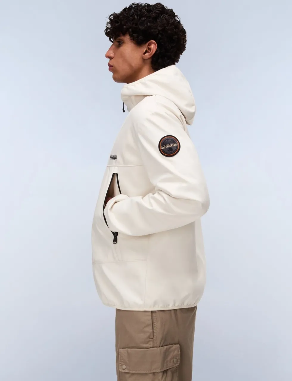 Biois Hooded Funnel Neck Sports Jacket