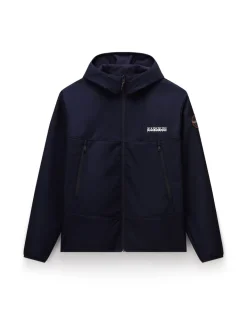 Biois Hooded Funnel Neck Sports Jacket