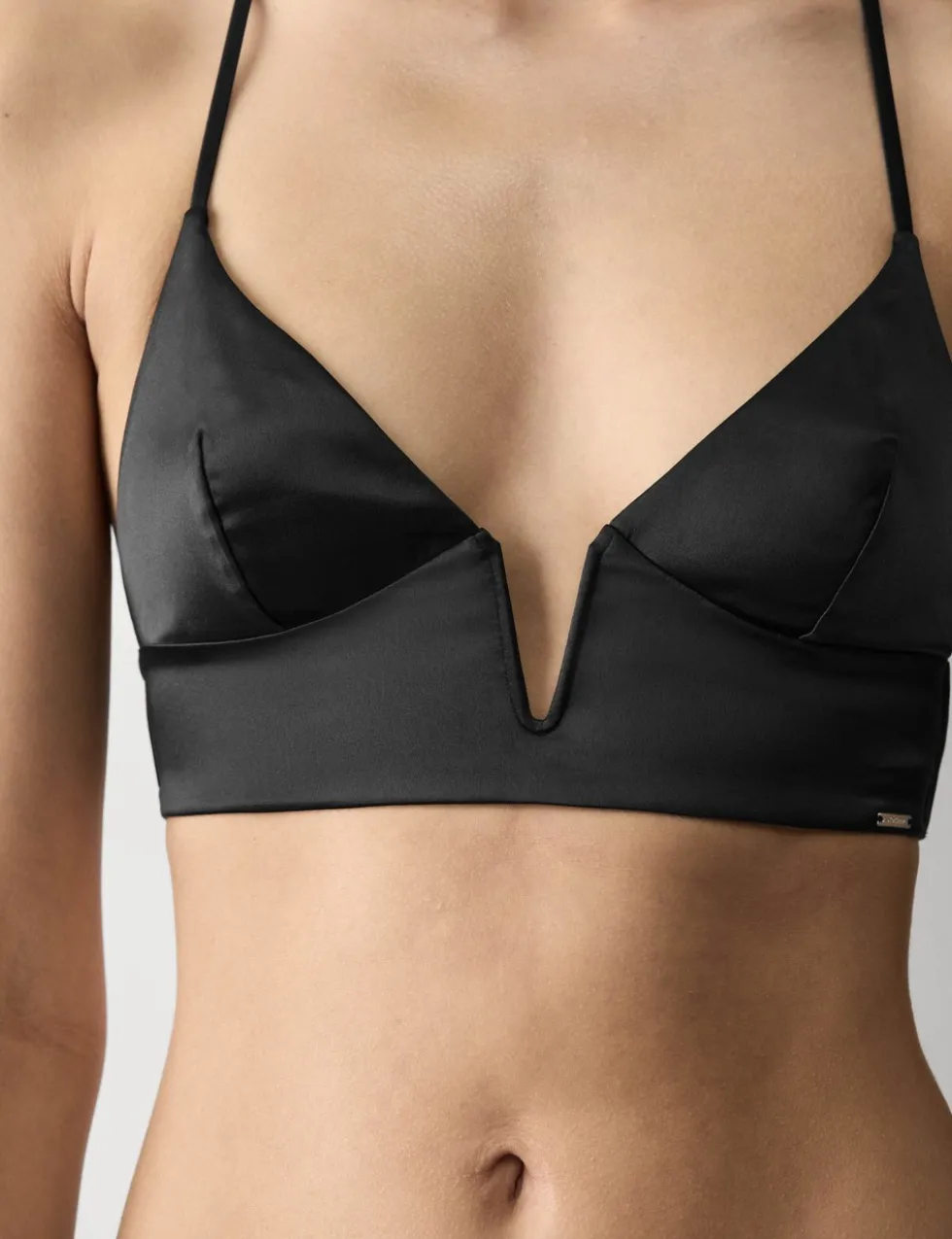 Black Label Satin Bralette