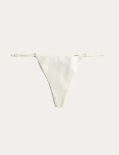 Black Label Satin Tanga Thong