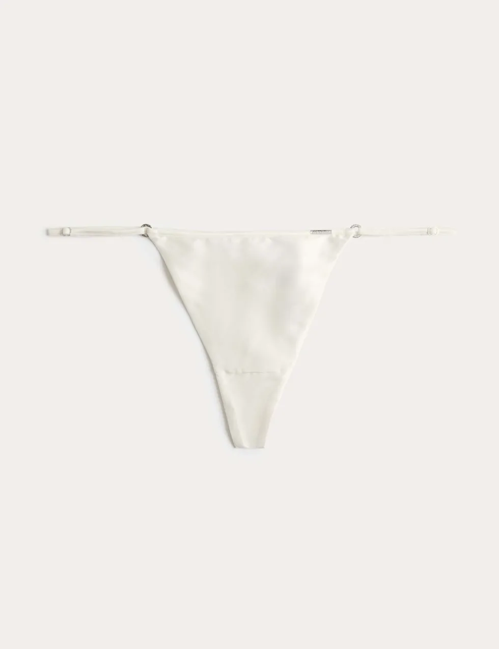 Black Label Satin Tanga Thong