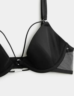 Black Label Smoothing Wired Plunge Bra (A-E)