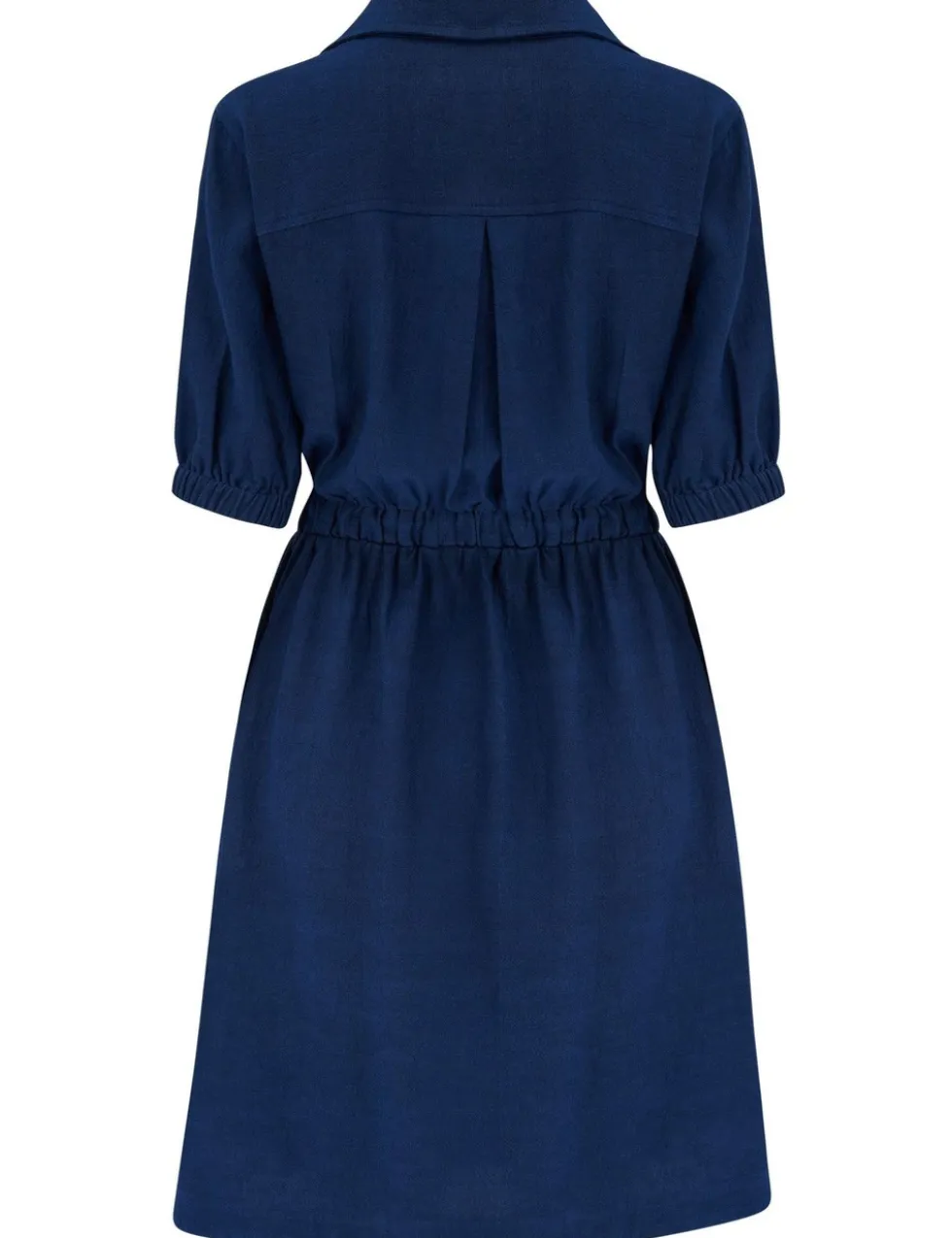 Blair Half Placket Channel Waist Shirt Dress