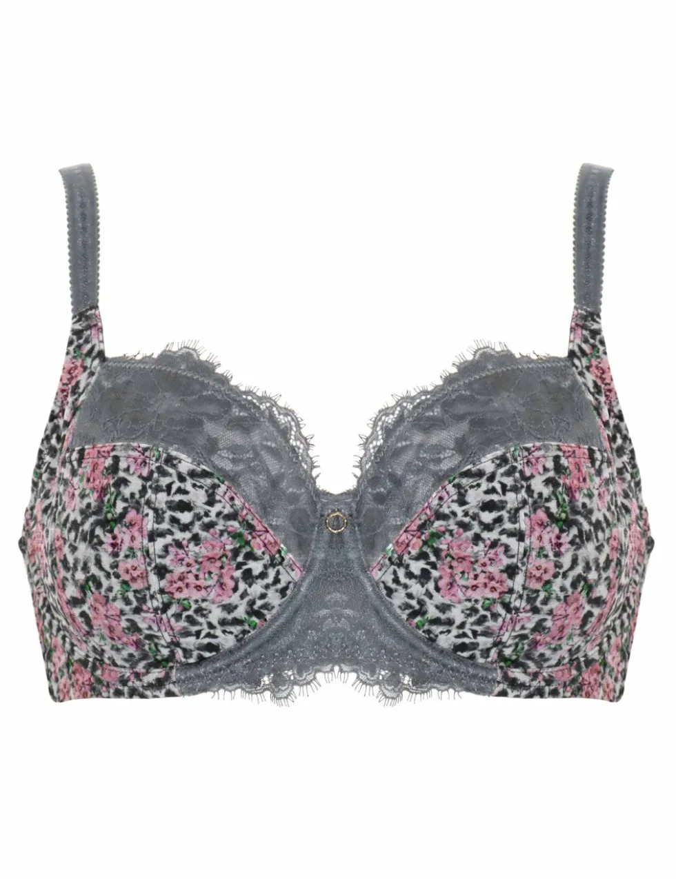 Bliss Floral Wired Side Support Full Cup Bra (D-J)