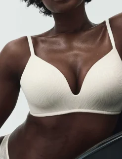 Body Lace Non Wired Plunge Bra (A-E)