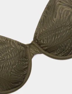 Body Lace Wired Demi Cup Bra (F+)