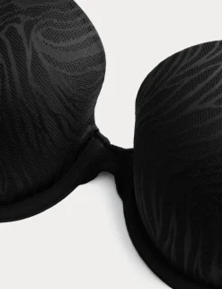 Body Lace Wired Demi Cup Bra (A-E)