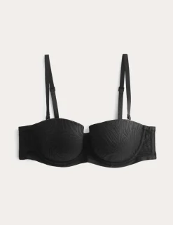 Body Lace Wired Strapless Bra (A-E)