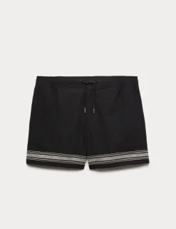Border Embroidered Swim Shorts