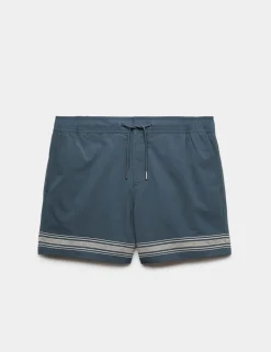 Border Embroidered Swim Shorts