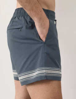 Border Embroidered Swim Shorts