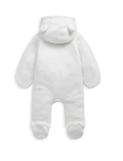 Borg Bear Ears Zip Pramsuit (0-12 Mths)