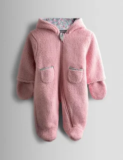 Borg Floral Mouse Hooded Pramsuit (0-12 Mths)