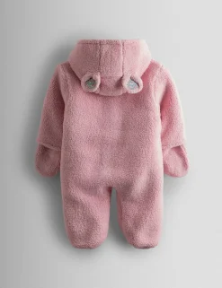 Borg Floral Mouse Hooded Pramsuit (0-12 Mths)