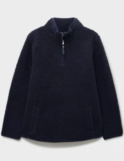 Borg Funnel Neck Half Zip Fleece