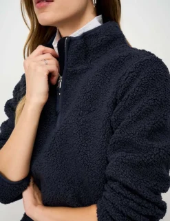 Borg Funnel Neck Half Zip Fleece
