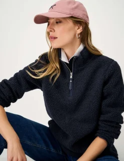 Borg Funnel Neck Half Zip Fleece