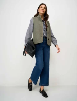 Borg High Neck Gilet