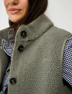 Borg High Neck Gilet