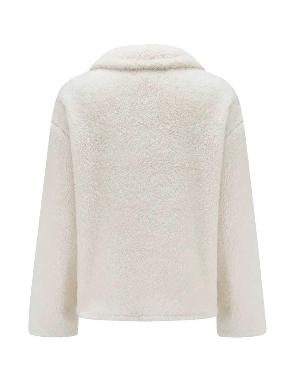 Borg High Neck Quarter Zip Top