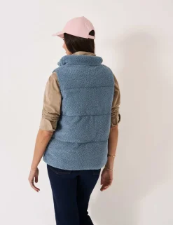 Borg Padded Funnel Neck Gilet