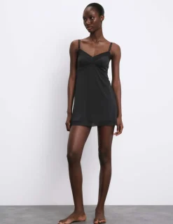 Boston Microfibre Non Wired Lace Trim Slip