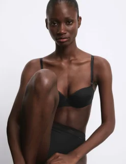 Boston Microfibre Wired Push Up Balcony Bra
