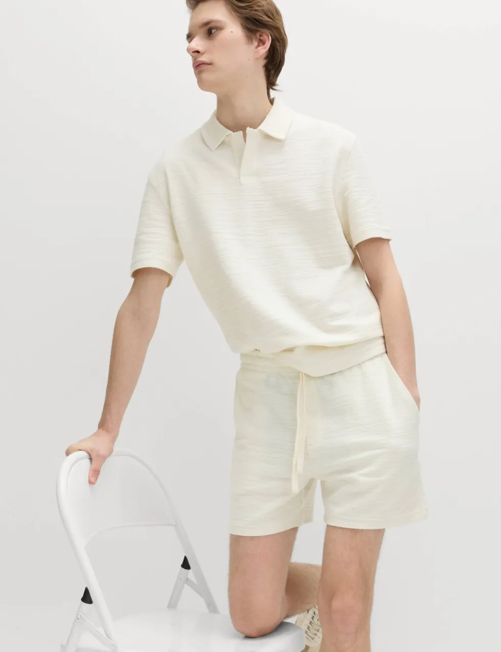 Bouclé Cotton Rich Shorts