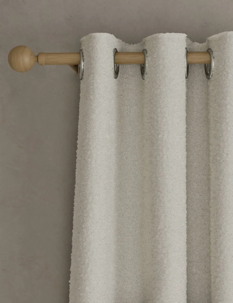 Bouclé Eyelet Curtains