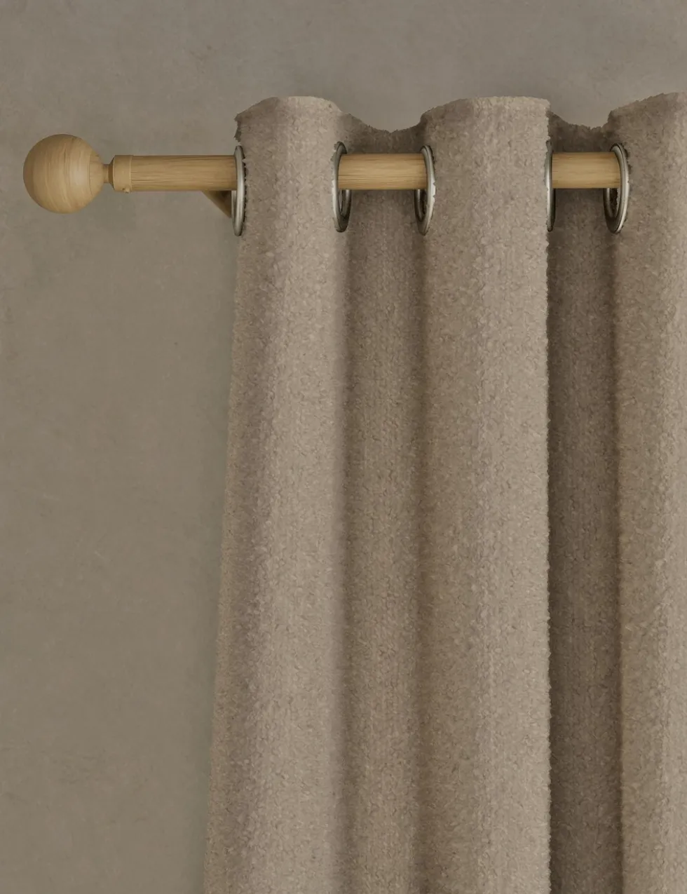 Bouclé Eyelet Curtains