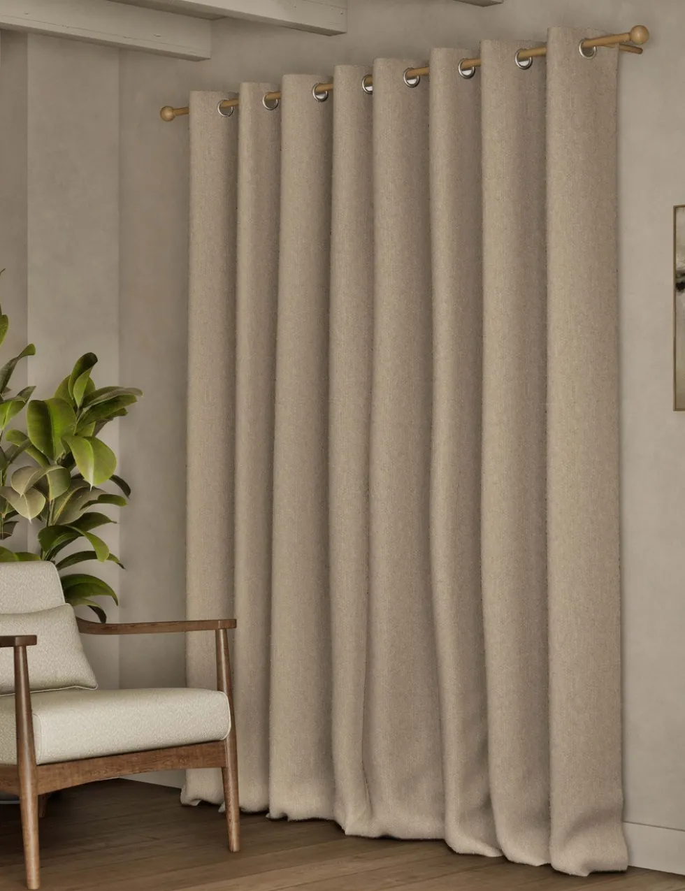 Bouclé Eyelet Curtains